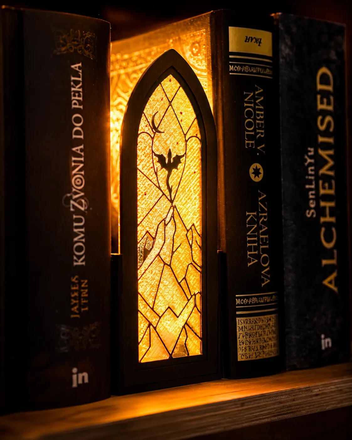 Svetelný Booknook