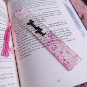 good girl, zalozka, kniha, epoxid, ruzova