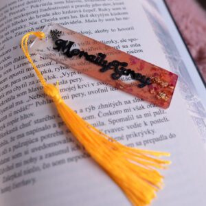 zalozka, epoxid, kniha, cervena