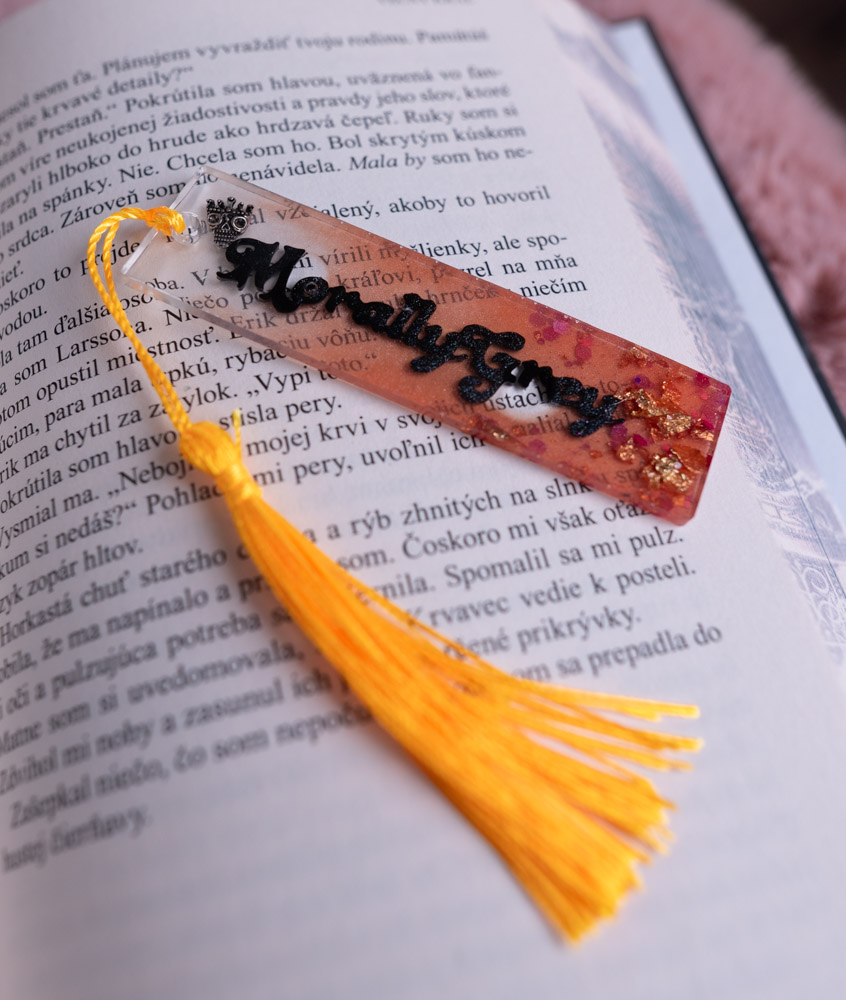 zalozka, epoxid, kniha, cervena