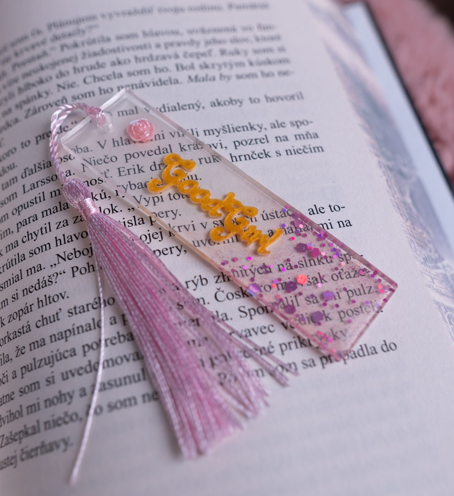 zalozka, good girl, epoxid, kniha