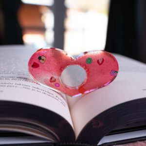 srdce, book holder, epoxid