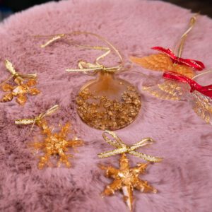 vianočné ozdoby epoxid