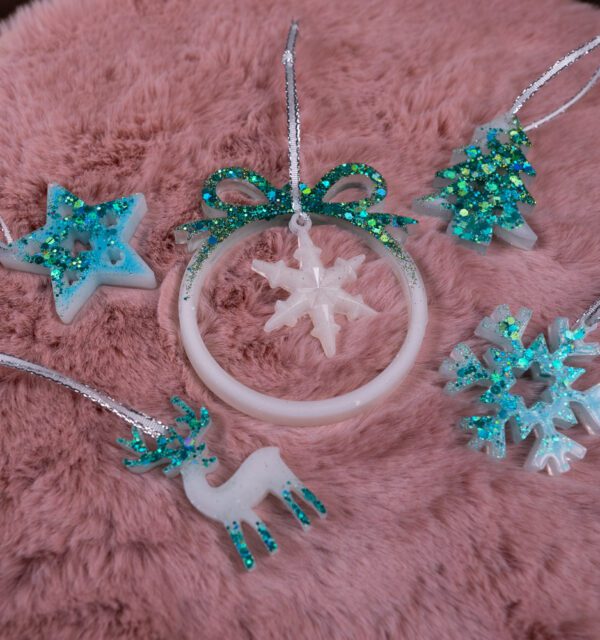 vianočné ozdoby epoxid