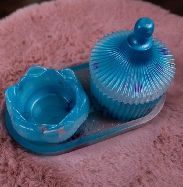 Sada – tanierik, šperkovnička a svietnik