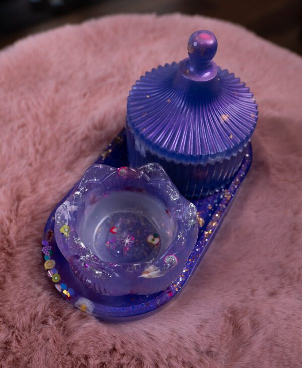 Sada – tanierik, šperkovnička a svietnik