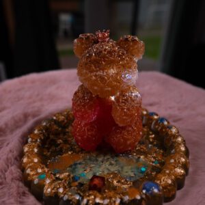 stojan telefon epoxid medvedik svetlo