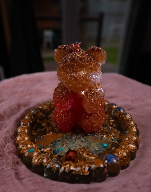 stojan telefon epoxid medvedik svetlo