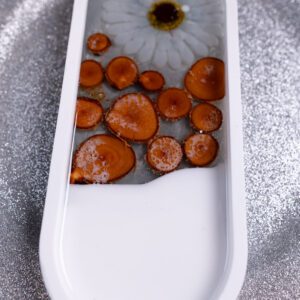 tanierik biely dekoracia epoxid živica