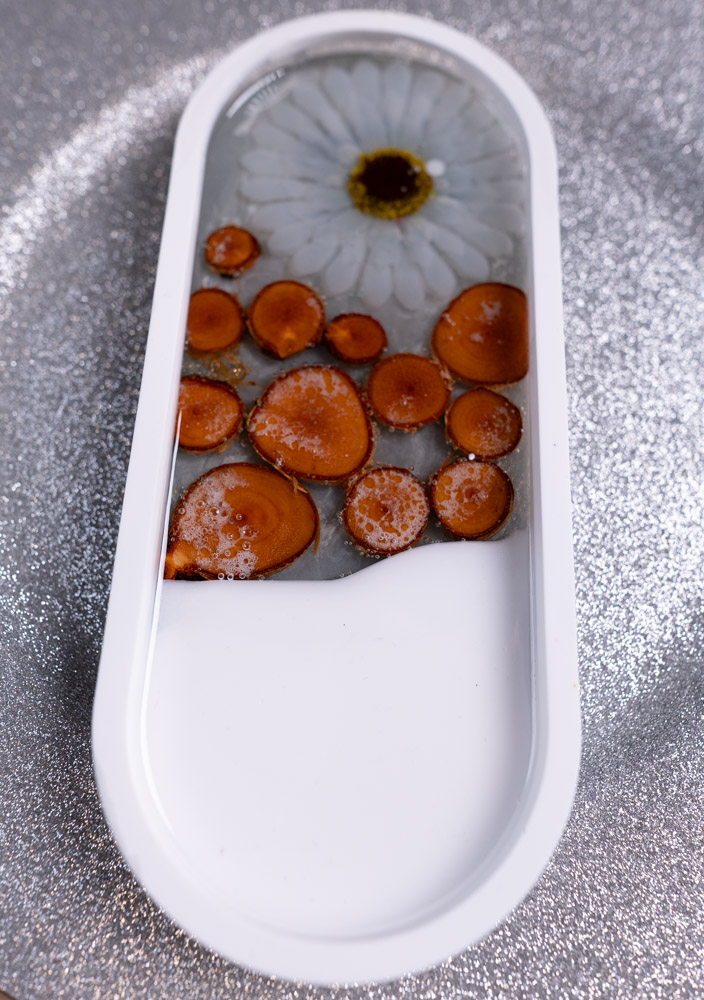 tanierik biely dekoracia epoxid živica