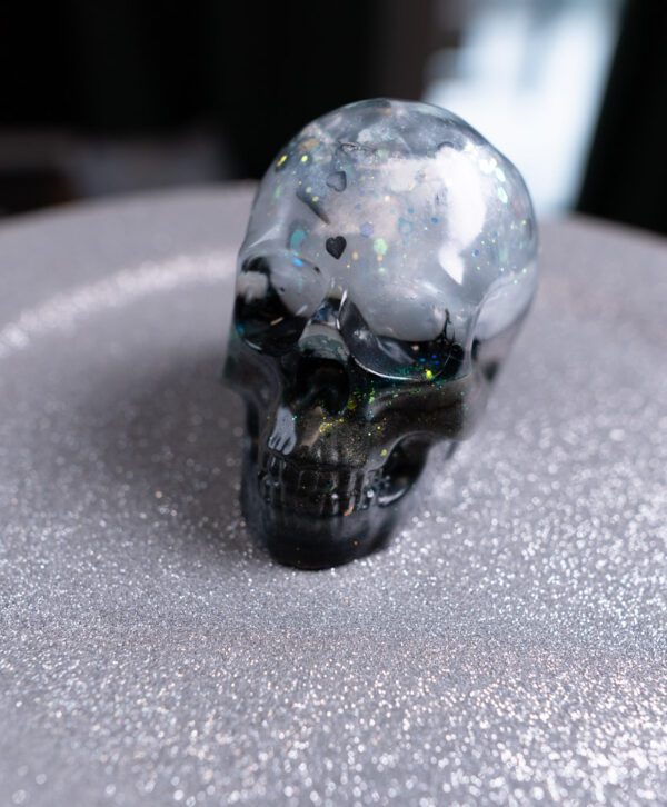 lebka dekoracia tekutý stred epoxid živica
