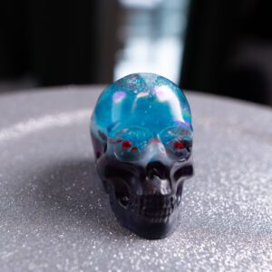 lebka tekutý stred živica epoxid dekoracia