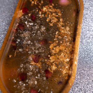 tanierik šperky epoxid zlata zlato dekoracia živica