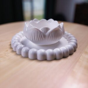 sada sadra lotosovy kvet svietnik dekoracia