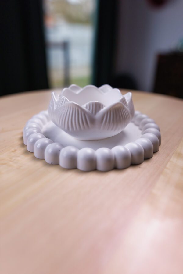 sada sadra lotosovy kvet svietnik dekoracia