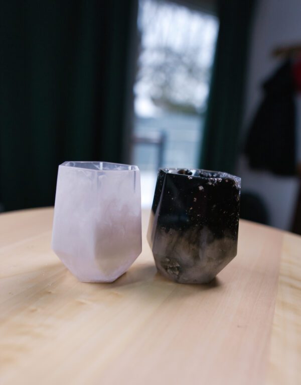 Pohárik na kozmetické štetce - biely