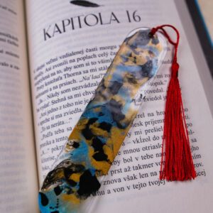 zalozka bookmark epoxid zivica kniha knihy cierna zlata modra