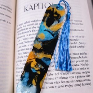 zalozka boomark epoxid zivica cierna modra kniha knihy