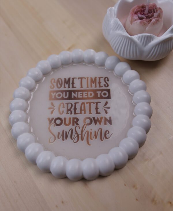 Sada – tanierik a svietnik so sviečkou