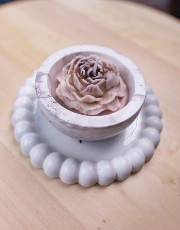 svietnik sviečka tanierik epoxid zivica sadra dekoracia