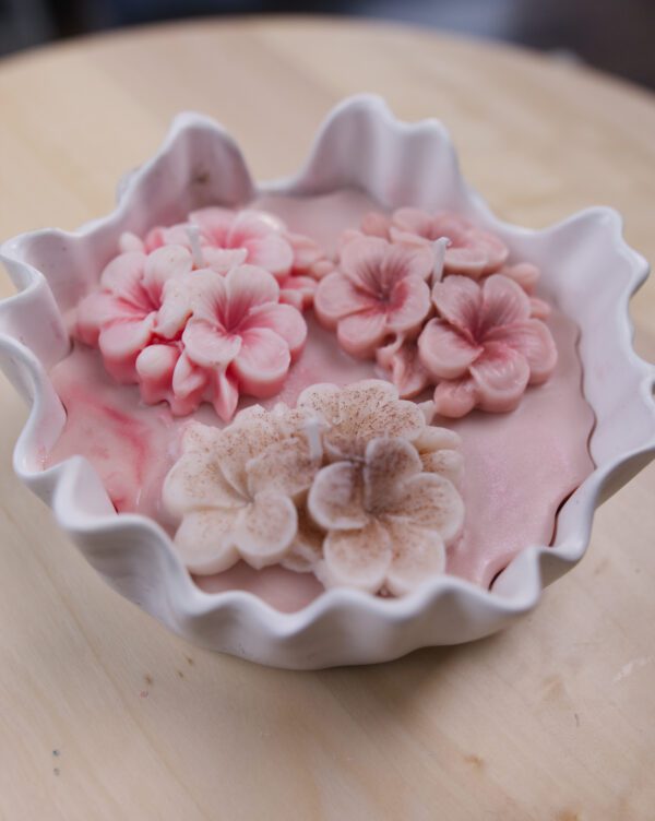 sviečka svietnik sojova sadra