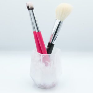 Pohárik na kozmetické štetce - biely