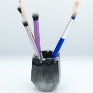 Pohárik na kozmetické štetce - čierny