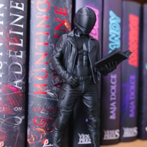 biker 3d tlac 3D print cierna dekoracia bookshelf kniznica