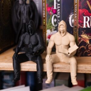 3d postavicka figura figurka knihovnicka bookshelf kniznica kniha knihy maska abs print cierna farba doplnok