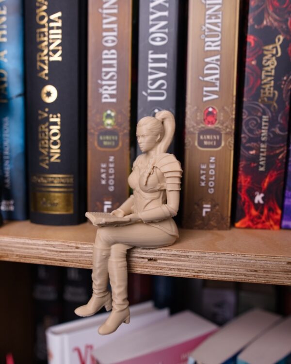 postavicka 3D tlac kniha knizna dekoracia filament booktok bookstagram bookshelf knihovnicka