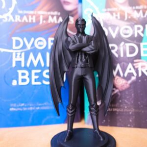 azriel 3D tlac romantasy knihovnicka bookshelf dekoracia knizna knihy kniha acotar kridla model postavicka