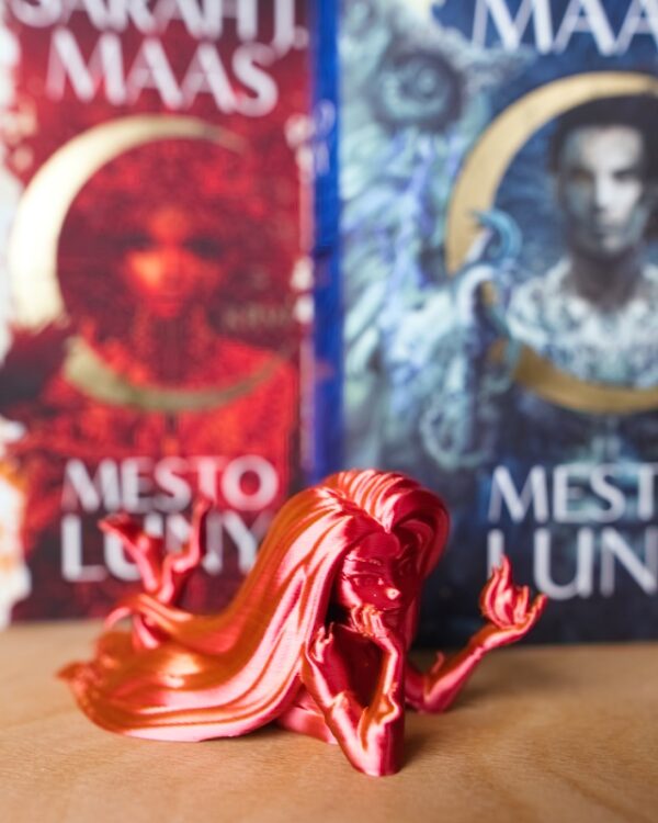 Lehabah crescent city postava knizna hrdinka ohen horiaca 3D tlac postavicka model figurka