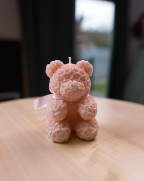 Sviečka – medvedík – levanduľa