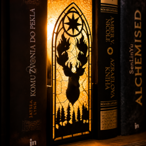 svetelny booknook velaris tron zo skla acotar drak