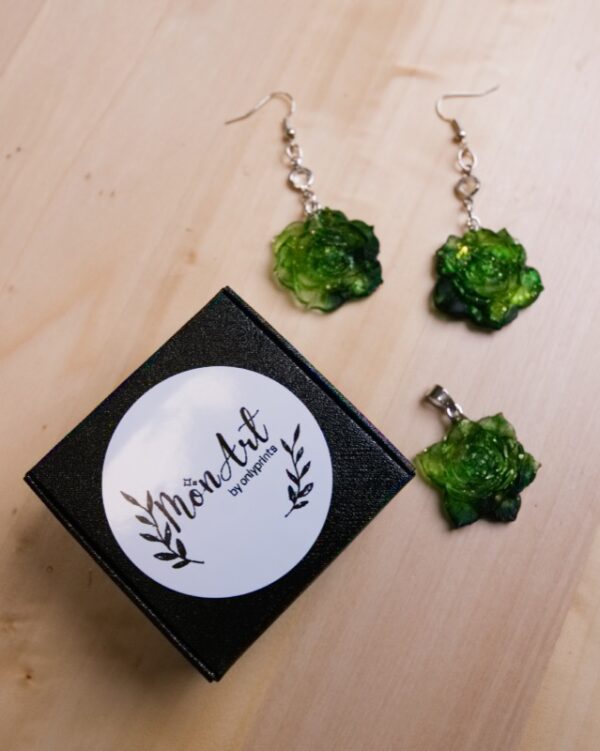 nausnice earings bizuteria rucna vyroba handmade kvet
