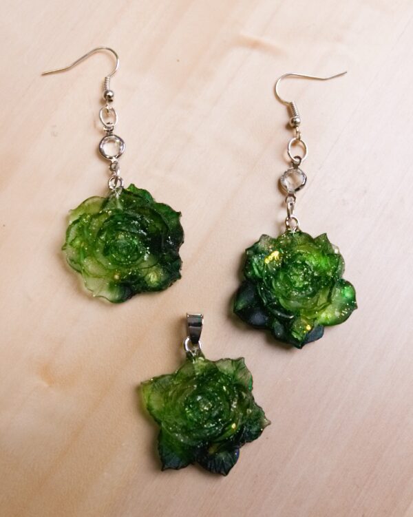 nausnice earings bizuteria rucna vyroba handmade kvet