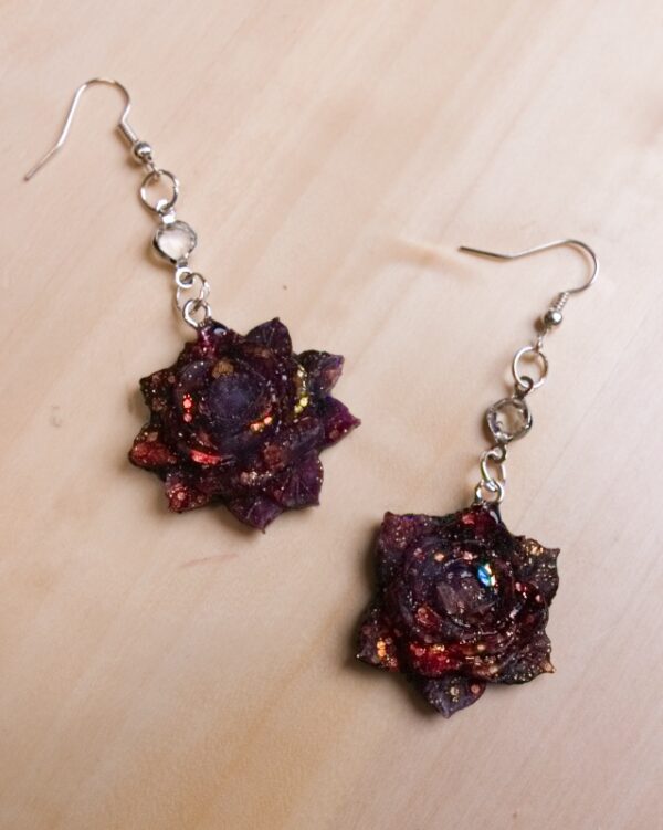 nausnice earings bizuteria rucna vyroba handmade kvet