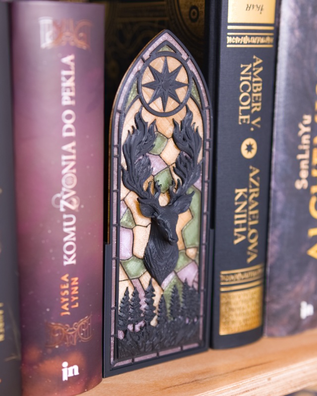 svetelny booknook velaris tron zo skla acotar drak
