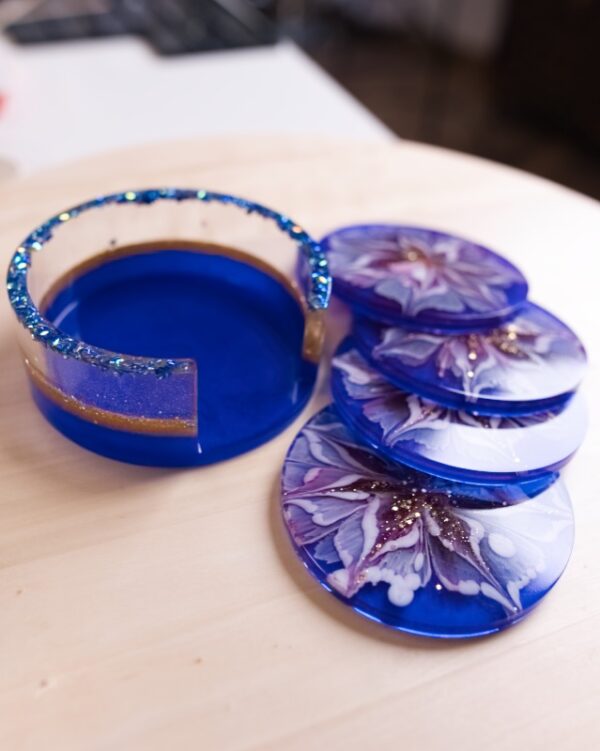 luxusna sada podtacok handmade epoxid