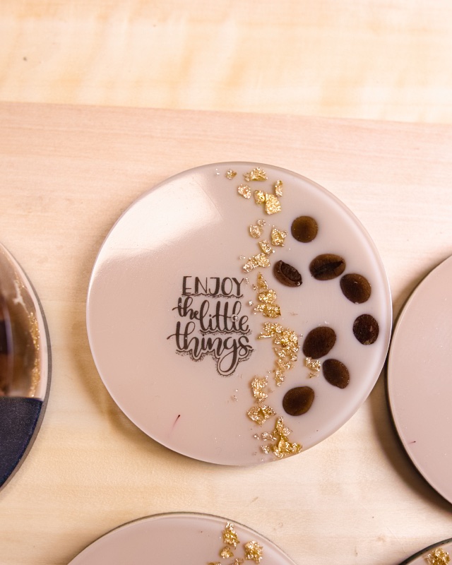 luxusna sada podsalok handmade epoxid