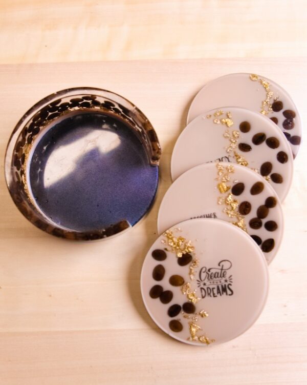 luxusna sada podsalok handmade epoxid